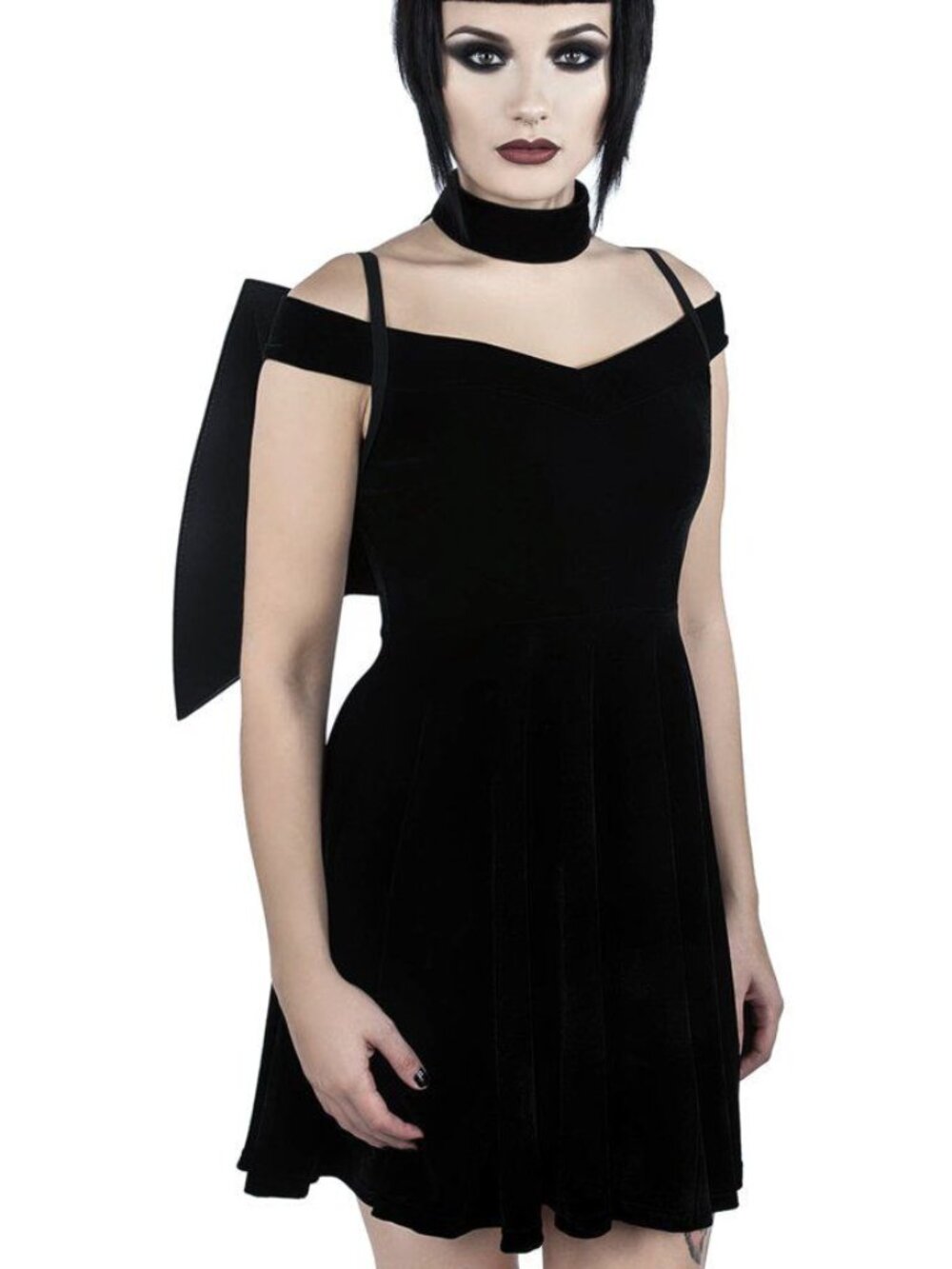 Killstar Tokyo Nights Hunter Dress - L / Black